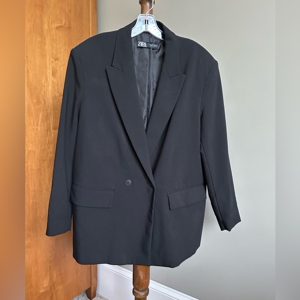 Zara Elegant Black Jacket Size L